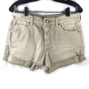 NWTFree People Dolphin Cutoff Denim Shorts (Chalk)
